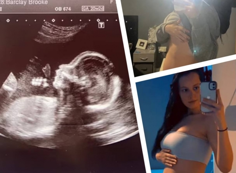 Девушка на 8-месяце беременности показала свой живот, но никто в это не верит