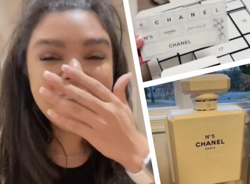 Девушка показала, что находится внутри адвент-календаря Chanel за 64 тысячи рублей и ее заблокировал сам бренд и разочаровал интернет
