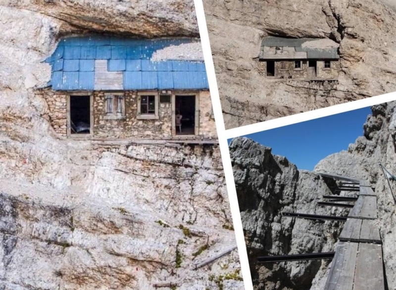 Кто сейчас живет в доме отвесной скале на высоте в 3 км и откуда взялся этот дом?