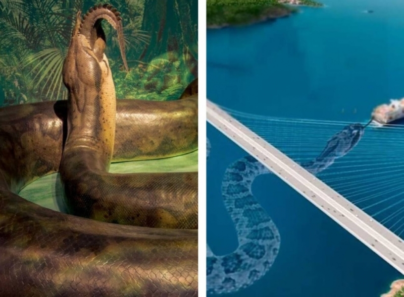 Военные показали секретное фото с самой большой змеей планеты из 1959 года — ей миллионы лет