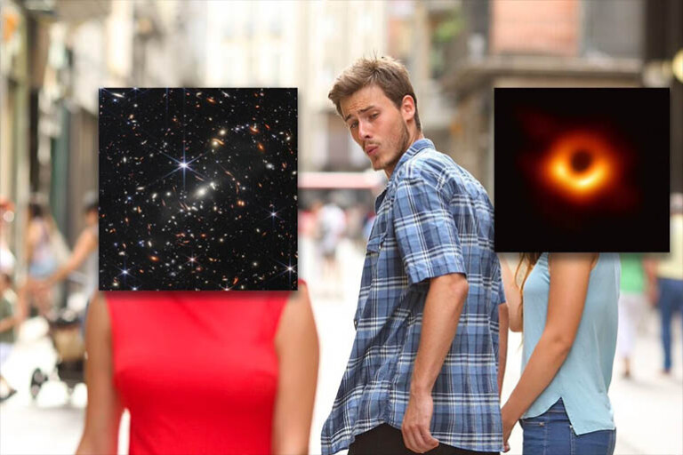 Первые снимки телескопа "Джеймс Уэбб" стали шаблоном для мемов