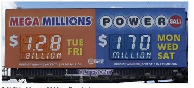 Американец выиграл в лотерею 1,3 миллиарда долларов
