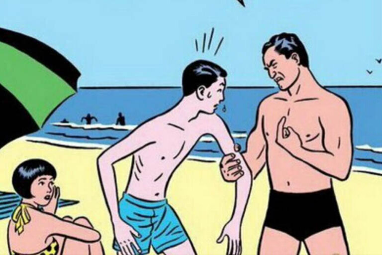Мем про качка и тощего парня на пляже возродился спустя 5 лет